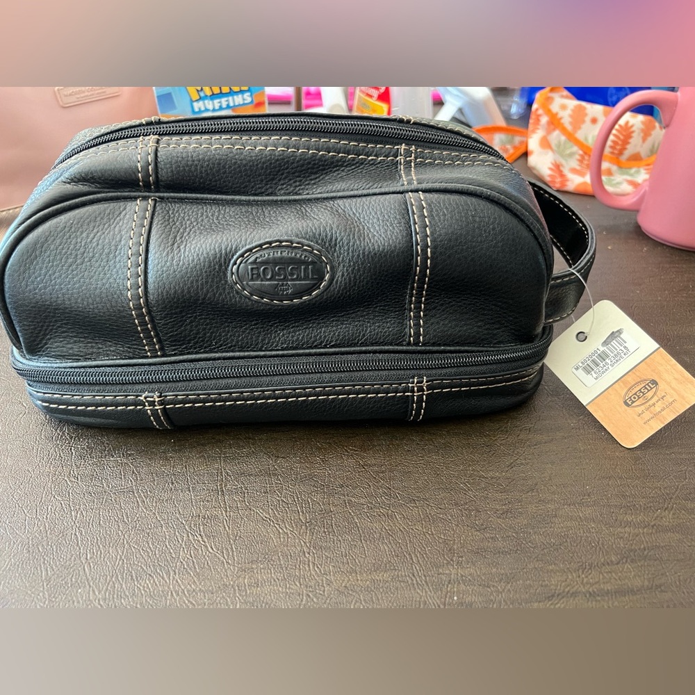 Fossil toiletry bag ~ Shave kit bag